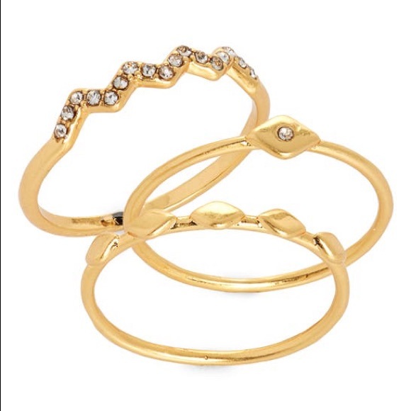 Pavé Geometric Ring Set - Picture 2 of 3